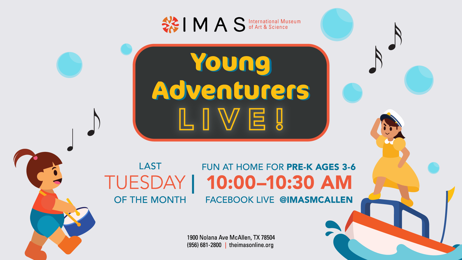 Young Adventurers Live with the IMAS