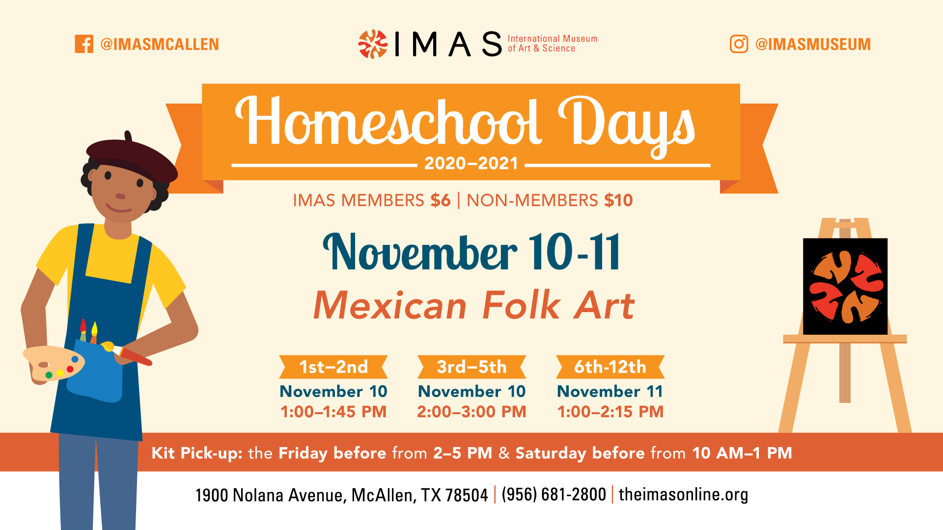 Homeschool-Days_FBevent_NOV 3 November Homeschool Workshops at IMAS