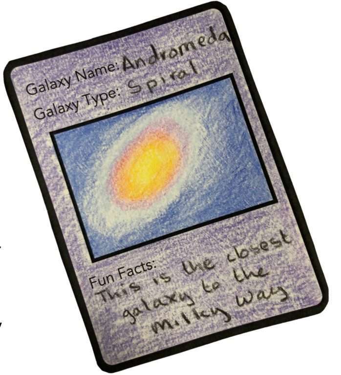 Galaxy Trading Card Lesson
