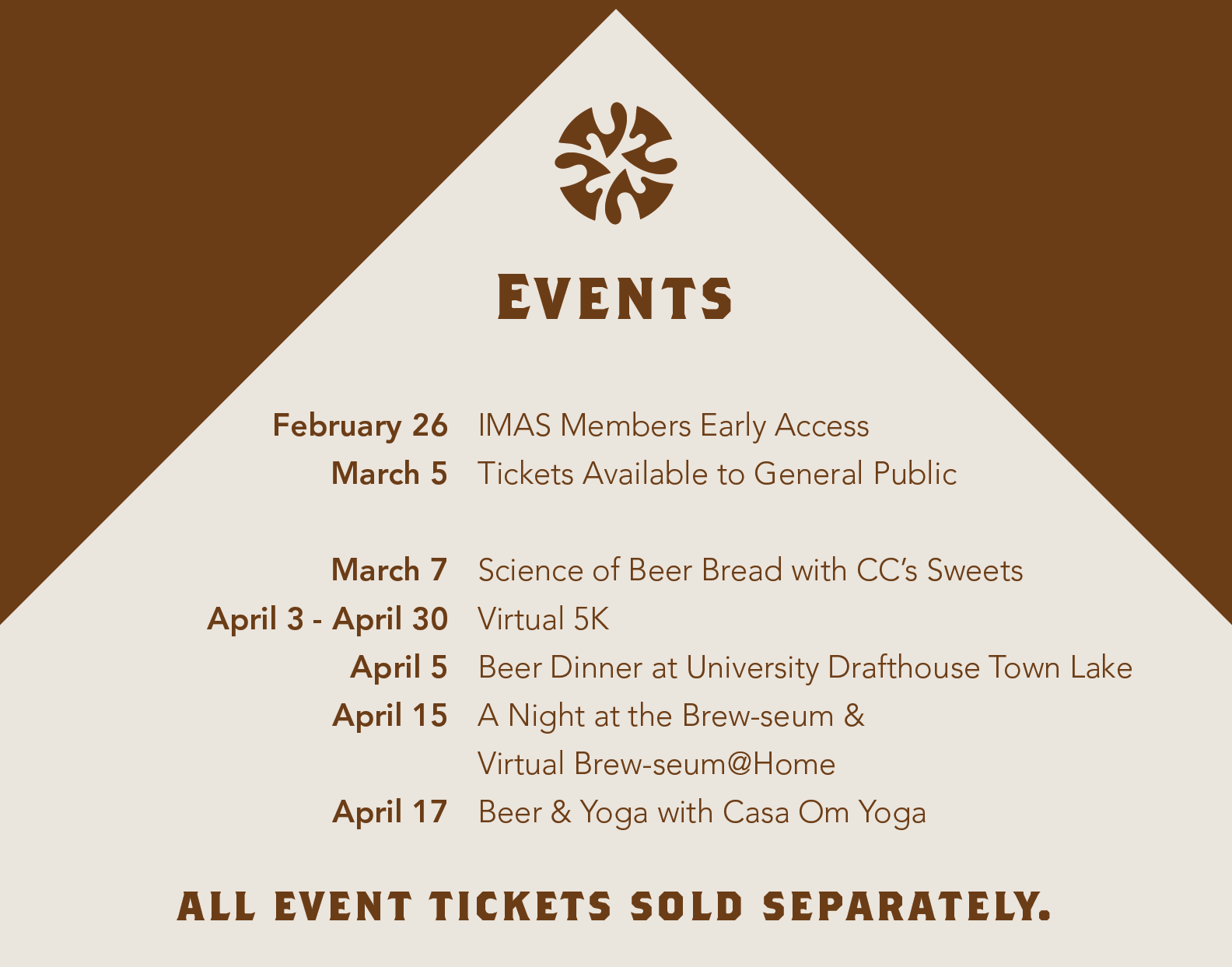 Brewseum Schedule3web Brew-seum 2021 at IMAS