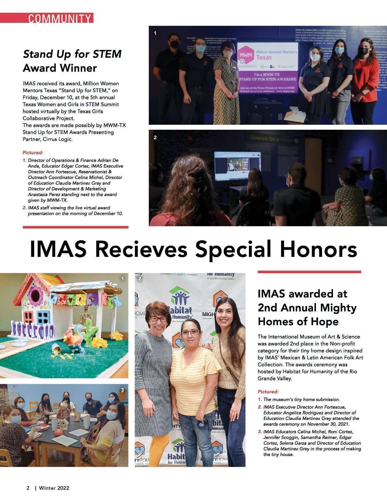 IMAS Musette Newsletter Winter 2022