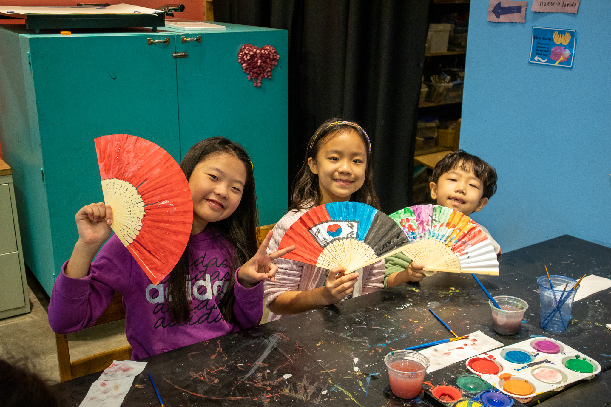 Lunar New Year Festival Fan Painting
