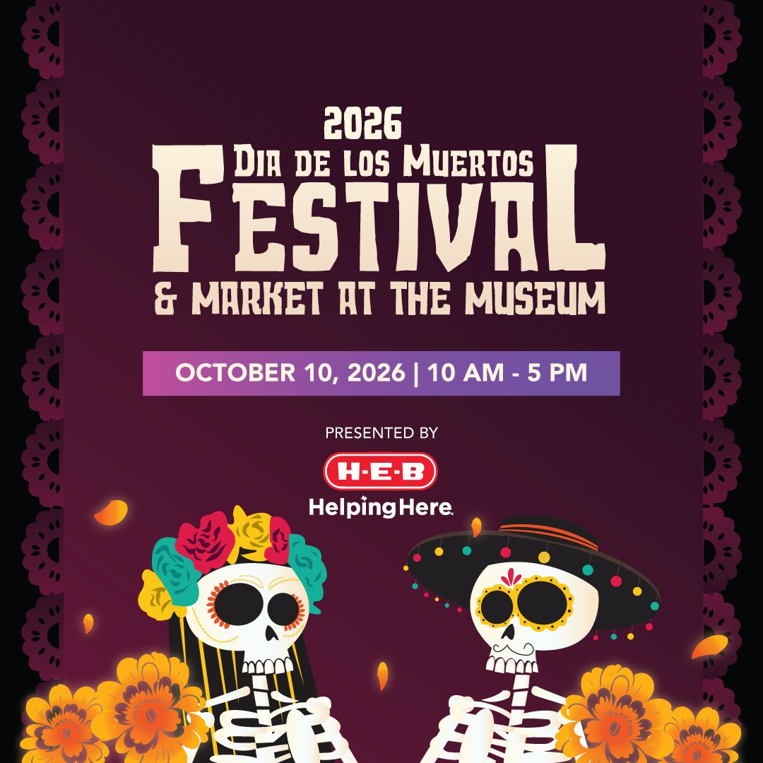 Dia de los Muertos banner with two skeleton figures
